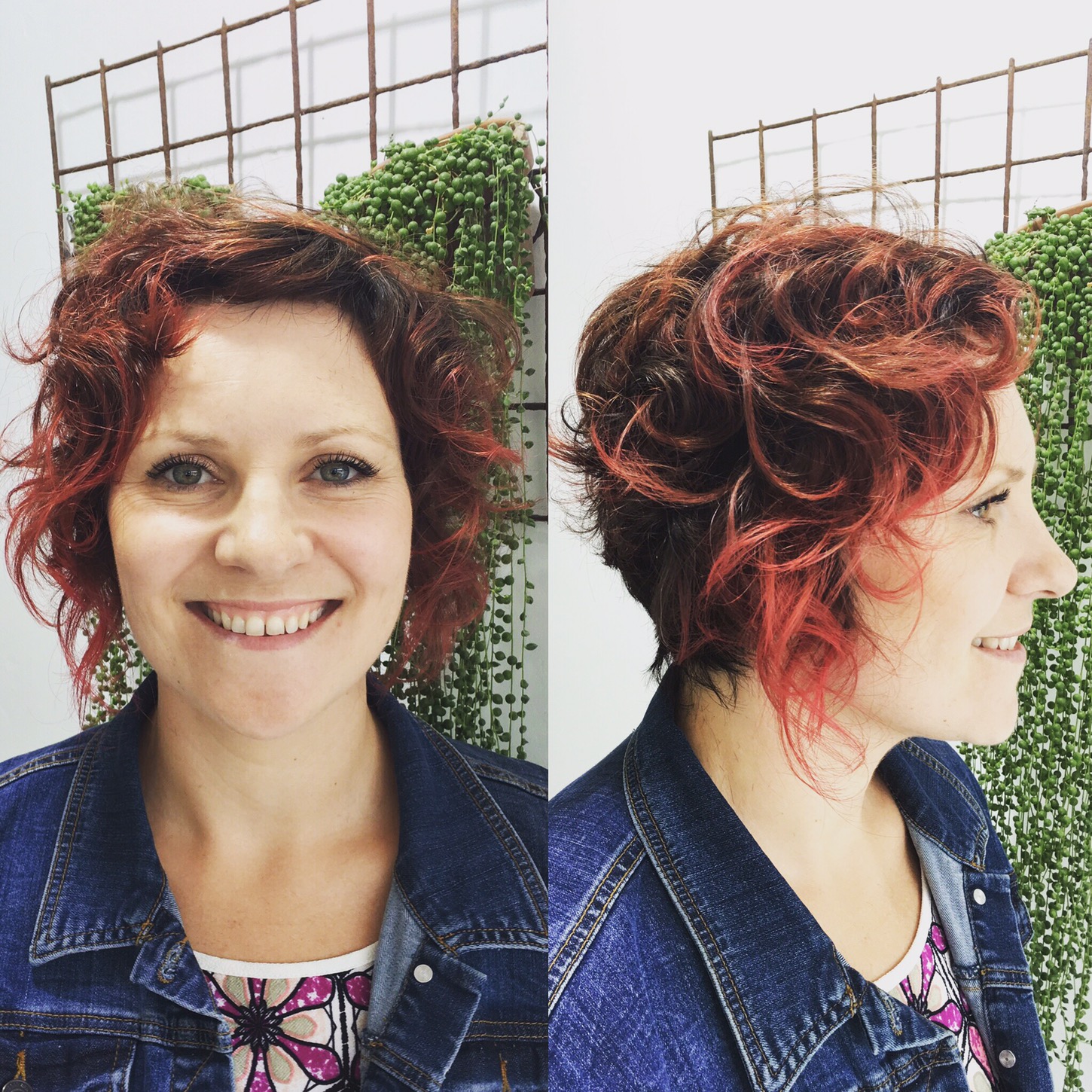 woman smiling with red hair