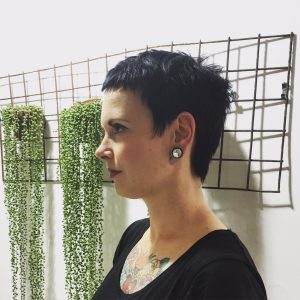 woman with short hairstyle