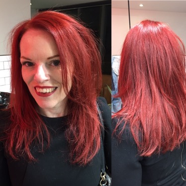 woman smiling with red hair