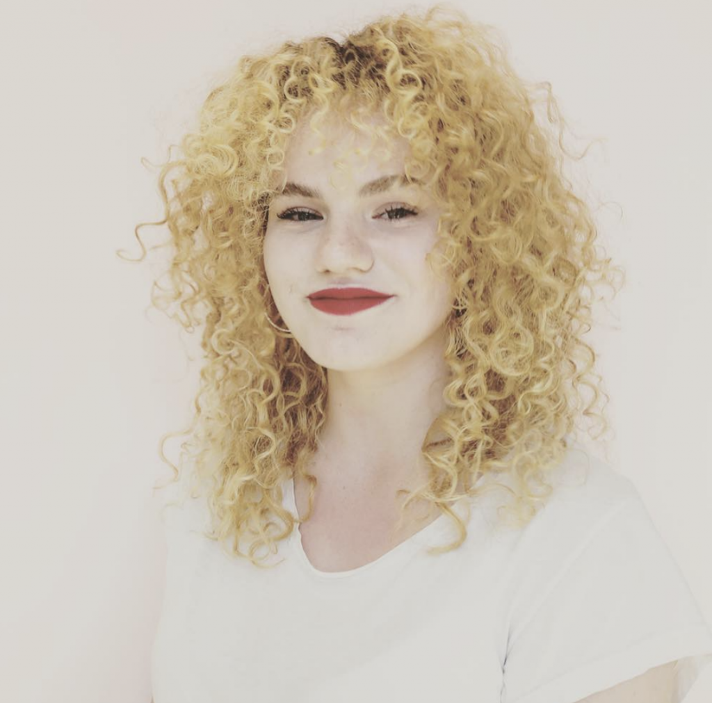 blonde curls