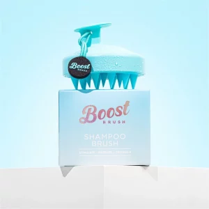 blue boost shampoo brush