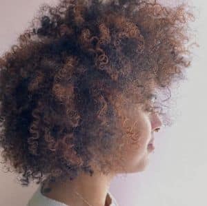 woman with afro