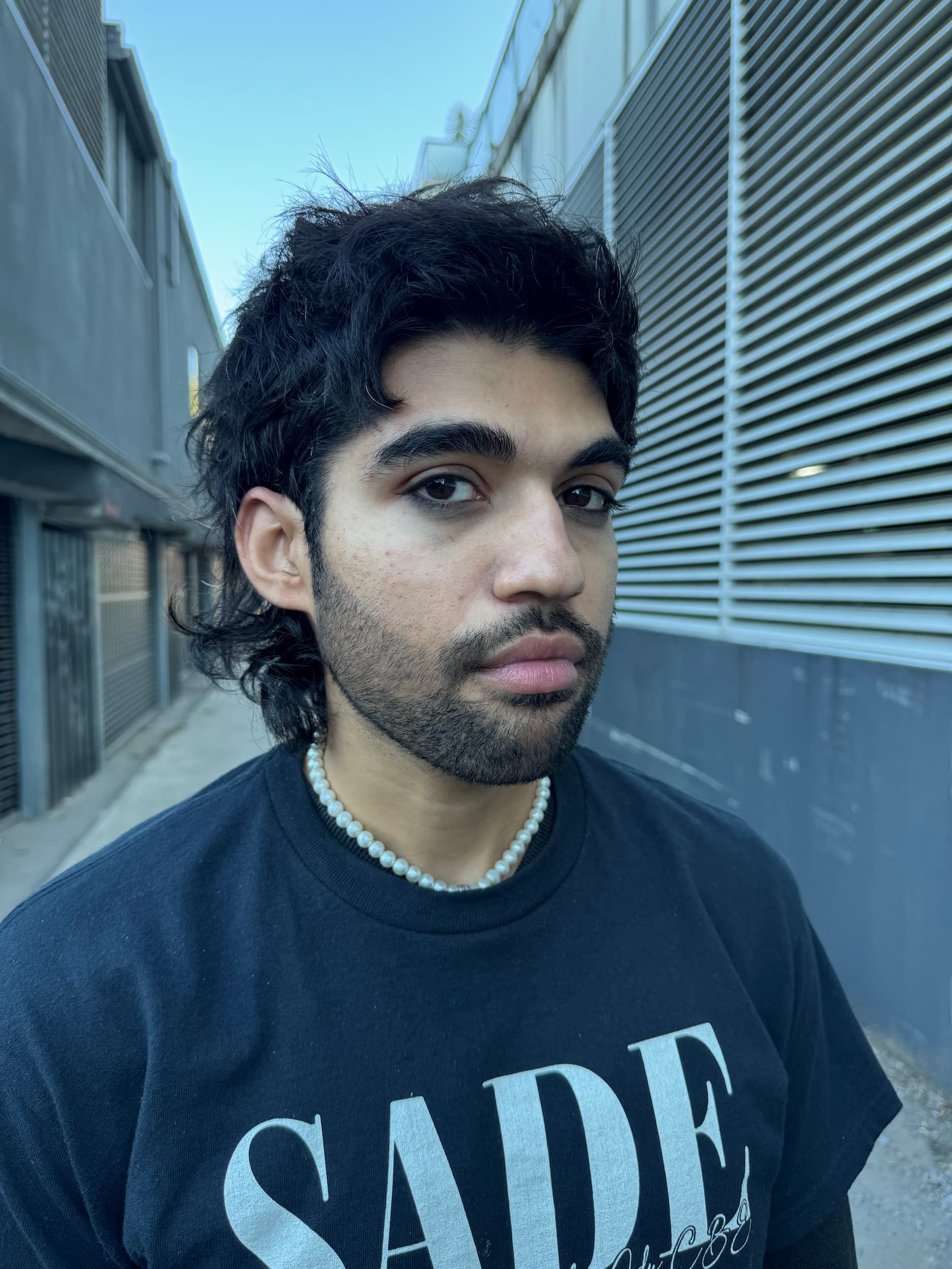 Modern mullet haircut on client