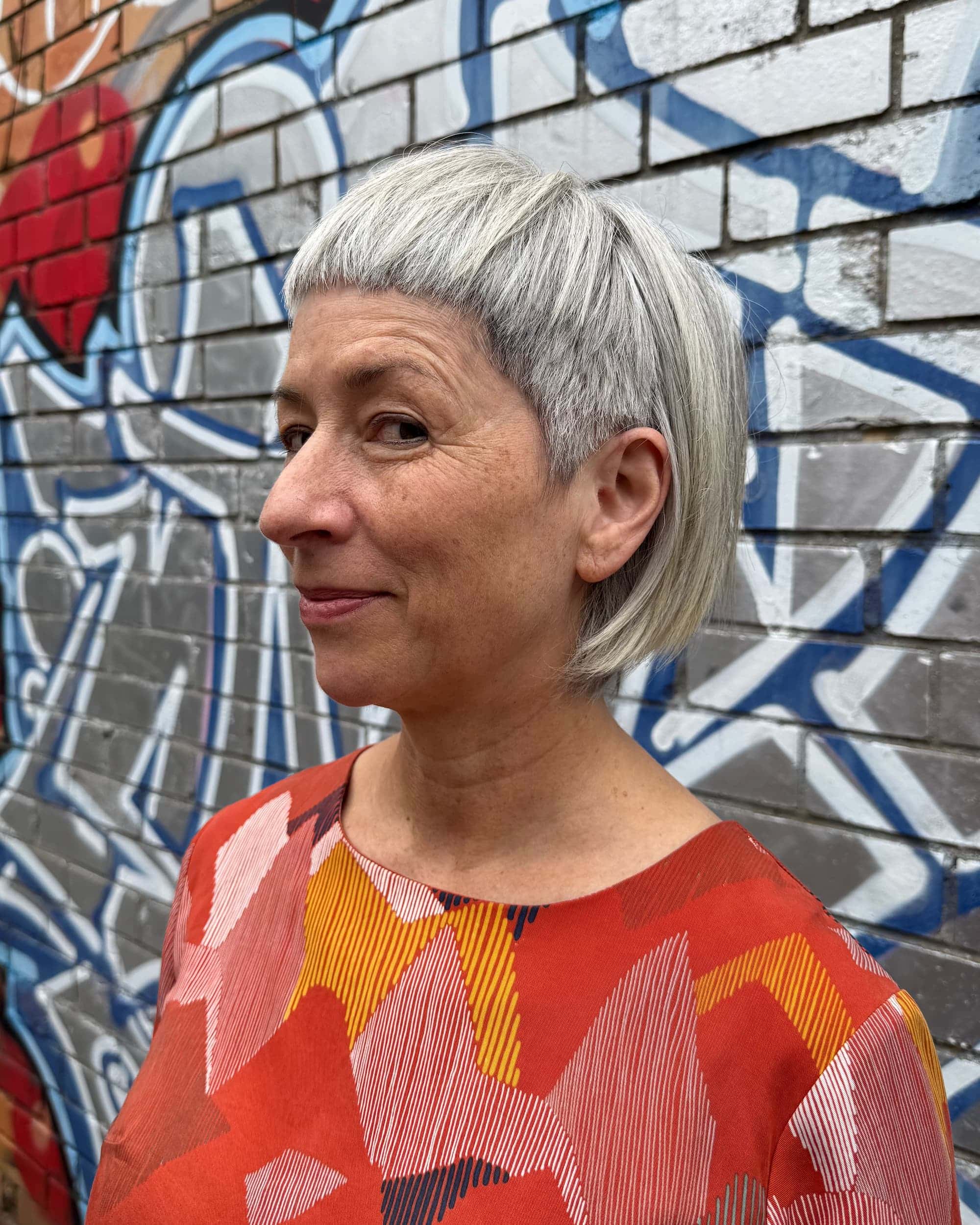 Modern silver mullet on client